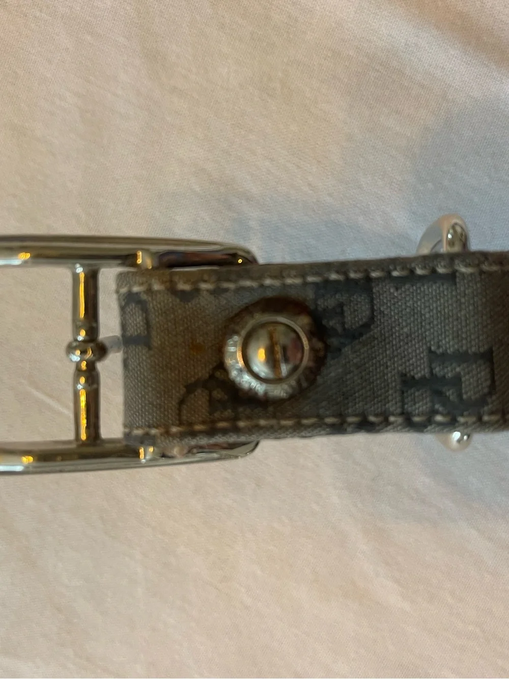 Vintage Dooney & Bourke Signature/Monogram dog collar and leash